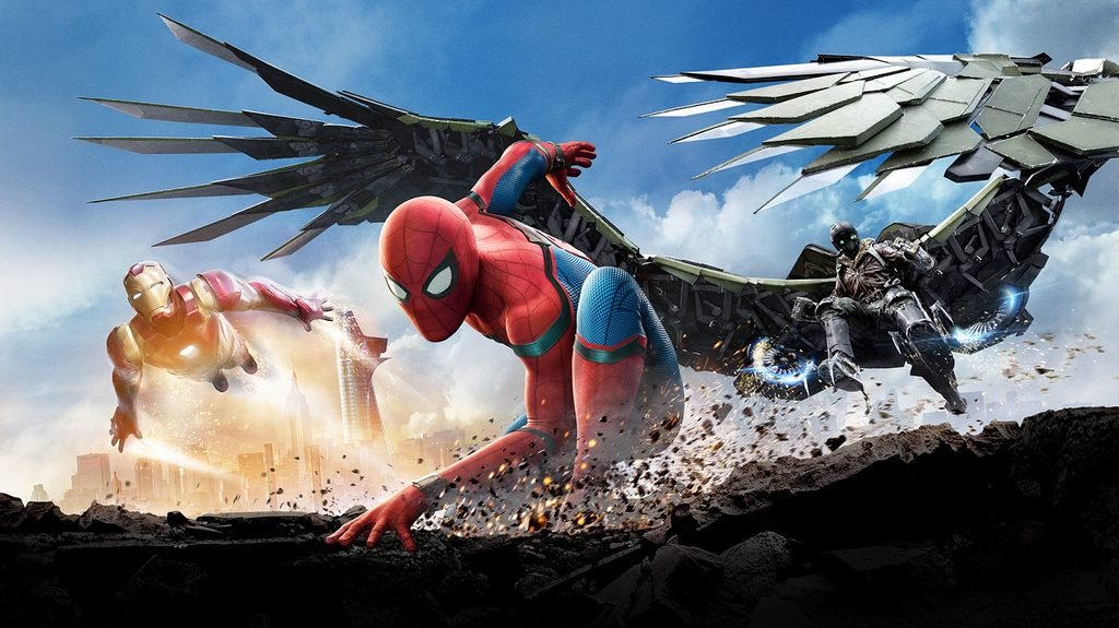 Homem-Aranha De Volta ao Lar 2017 Tom Holland Abutre Michael Keaton traje Homem de Ferro Zendaya MJ MCU